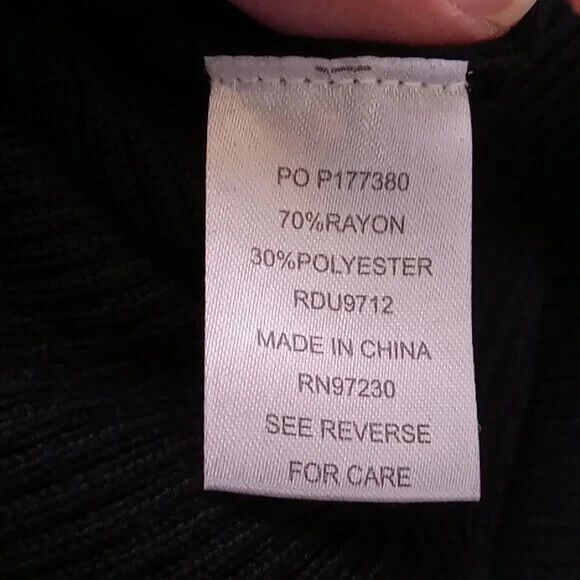 Almost Famous size large black stretchy sweater dress New - Picture 9 of 10